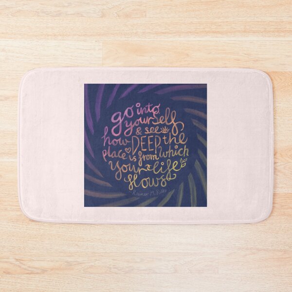 Item preview, Inspirational Rilke Quote designed and sold by BloomJoyStudio.