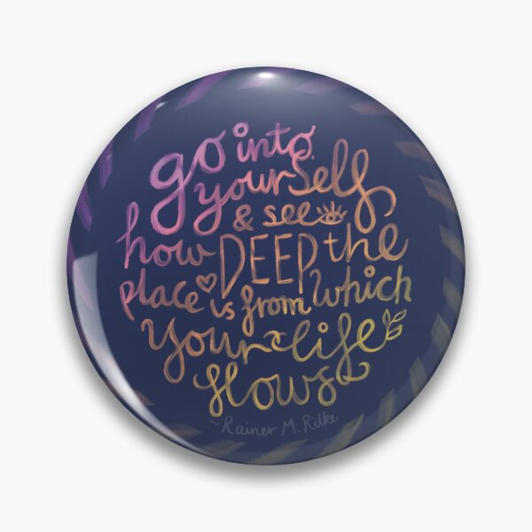 Item preview, Inspirational Rilke Quote designed and sold by BloomJoyStudio.