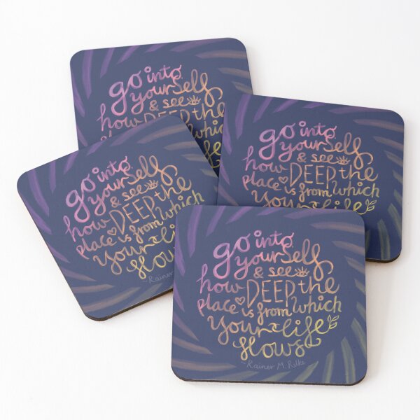 Item preview, Inspirational Rilke Quote designed and sold by BloomJoyStudio.