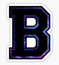 Letter B Galaxy Stickers | Redbubble