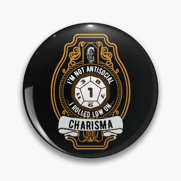 Item preview, I'm Not Antisocial I Rolled Low On Charisma D12 RPG Gear designed and sold by DynamicDesign.