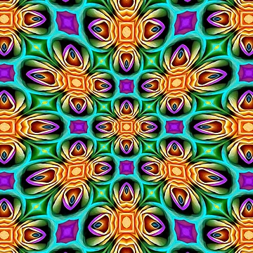 Artwork thumbnail, Unique Colorful Roses Pattern by Patternflower