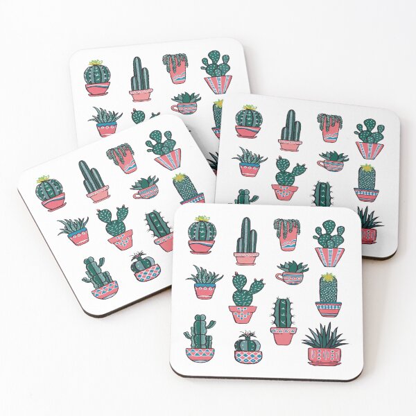 Item preview, Cacti in  Coral Pots designed and sold by Pavnud.