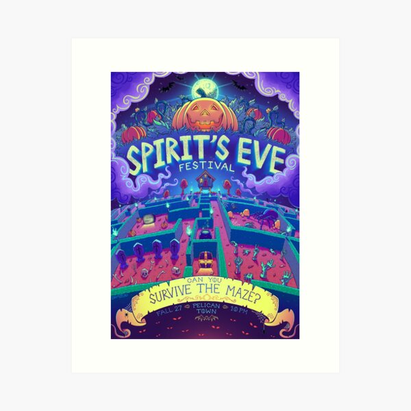 Stardew Valley Spirit's Eve Art Print
