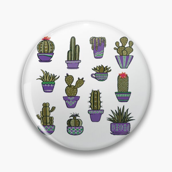 Item preview, Cacti in Dark Violet Pots designed and sold by Pavnud.