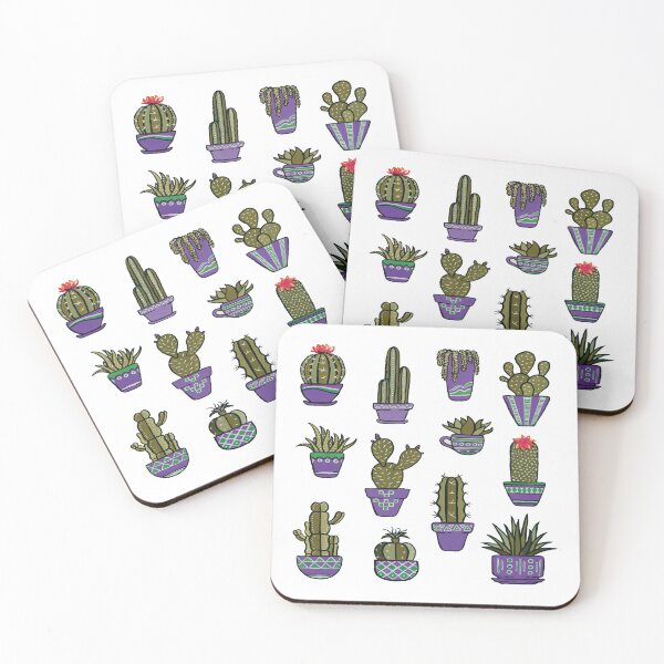 Item preview, Cacti in Dark Violet Pots designed and sold by Pavnud.