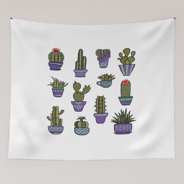 Item preview, Cacti in Dark Violet Pots designed and sold by Pavnud.