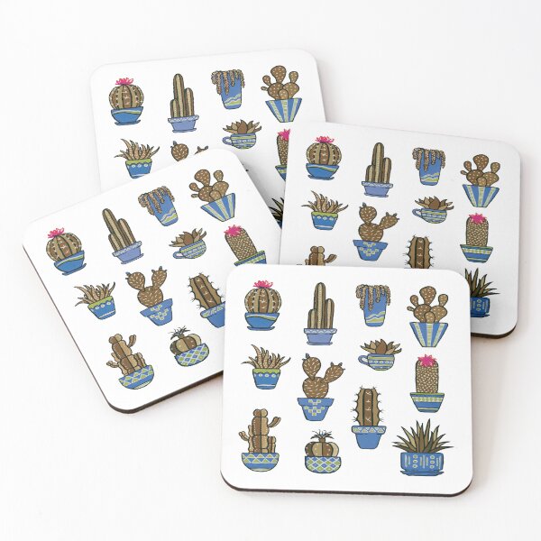 Item preview, Cacti in Blue Pots designed and sold by Pavnud.