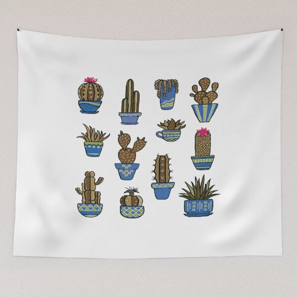 Item preview, Cacti in Blue Pots designed and sold by Pavnud.