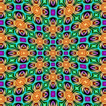 Artwork thumbnail, Unique Colorful Roses Pattern by Patternflower