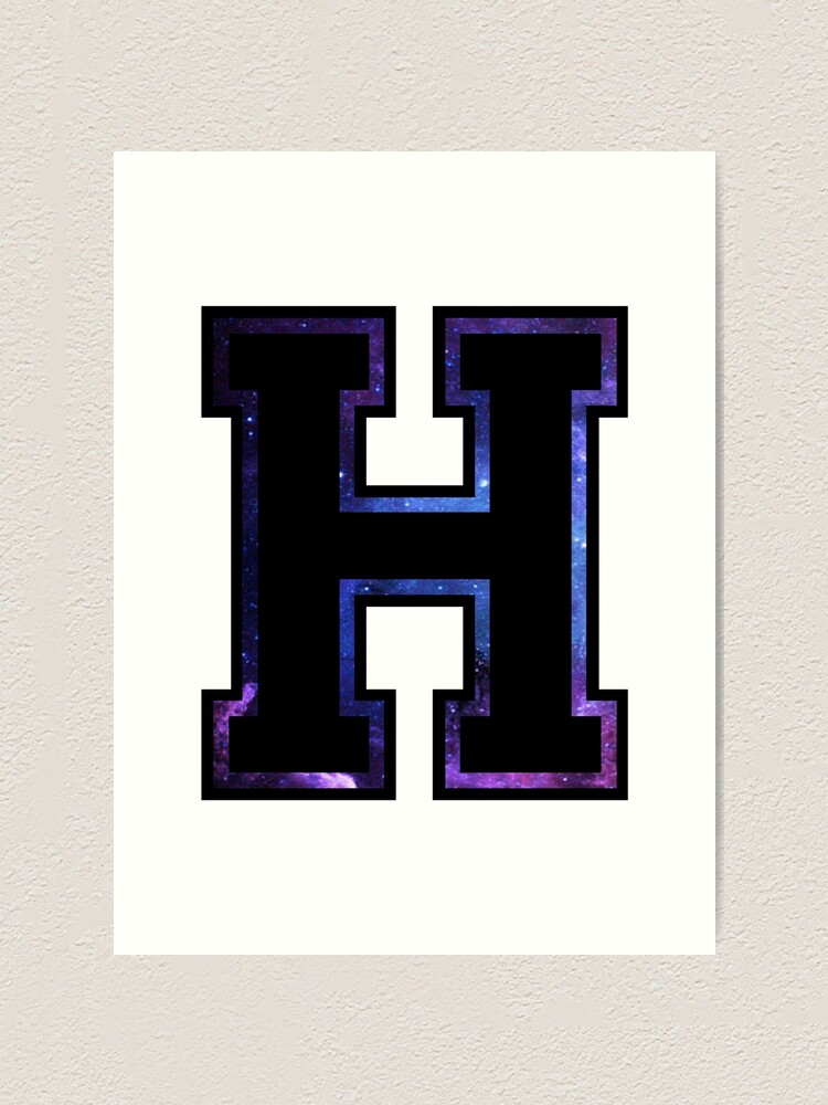““H” Varsity Letter” Art Print for Sale by BohemianDesignz | Redbubble