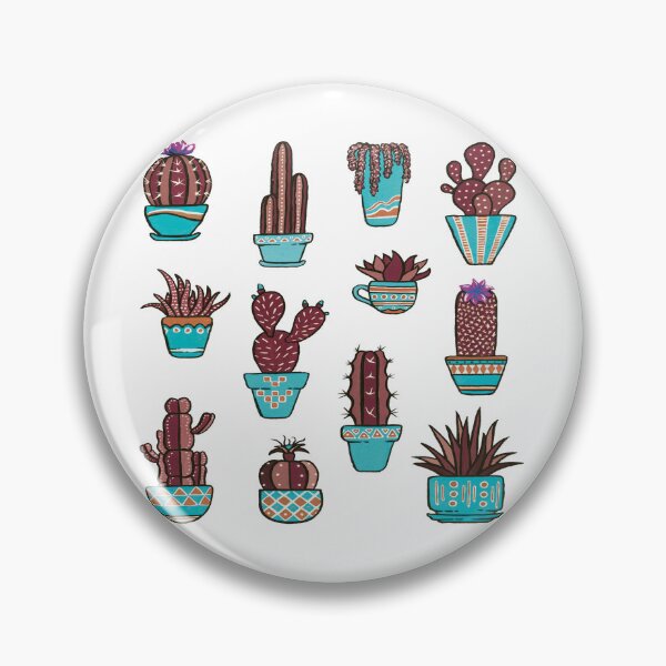 Item preview, Cacti in Turquoise Pots designed and sold by Pavnud.