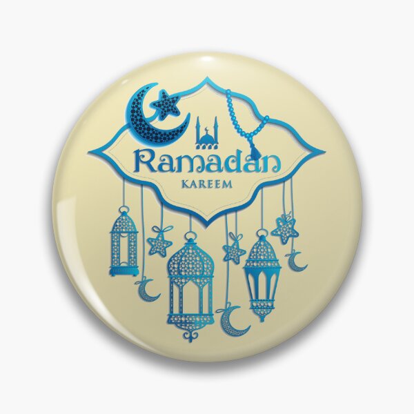 Item preview, Lantern decoration of Quran, Ramadan Kareem, blue, stars designed and sold by AnadAA.