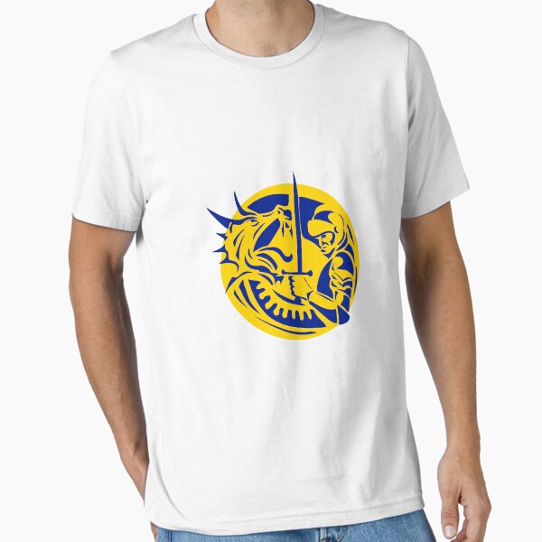 Item preview, Knight Fighting Dragon Circle Retro designed and sold by patrimonio.
