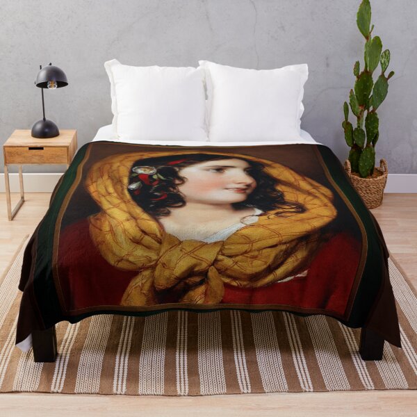 Artikelvorschau, Porträt eines Mädchens mit rotem Haarband und gelbem Kopftuch von Friedrich von Amerling Remastered Xzendor7 Reproduktionen klassischer Kunst alter Meister entworfen und verkauft von Xzendor7 Digital Art Creations.