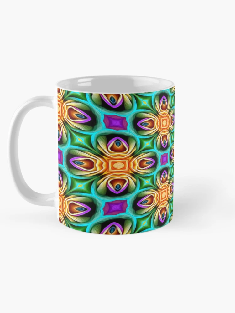 Thumbnail 5 of 6, Coffee Mug, Unique Colorful Roses Pattern designed and sold by Patternflower.