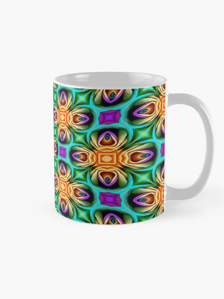 Thumbnail 3 of 6, Coffee Mug, Unique Colorful Roses Pattern designed and sold by Patternflower.