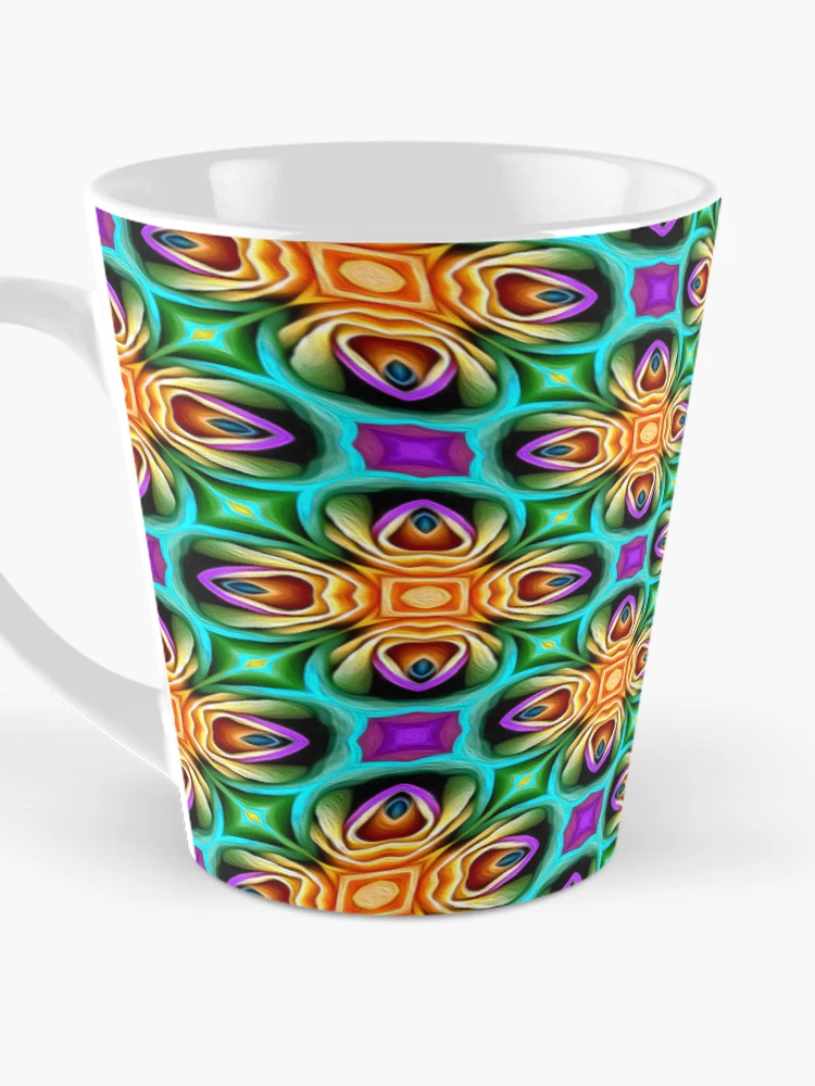 Thumbnail 3 of 4, Coffee Mug, Unique Colorful Roses Pattern designed and sold by Patternflower.