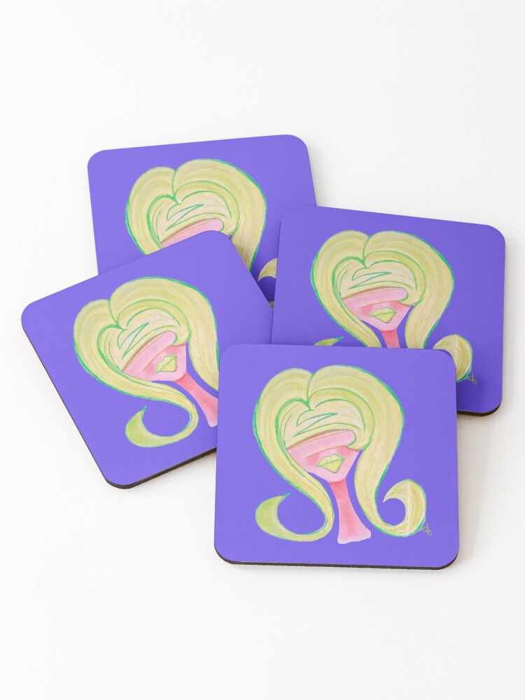 Thumbnail 1 of 5, Coasters (Set of 4), Lex Star designed and sold by TalkingCrow.