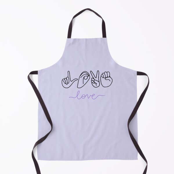 Item preview, ASL Love Finger Spelled in Purple designed and sold by CreativeKari.