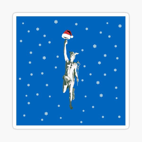 "Hermes Christmas Night" Sticker for Sale by technai Redbubble