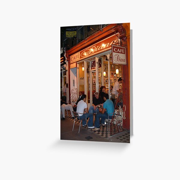 Item preview, Cafe Diana, Bayswater Road, Kensington designed and sold by WonderlandGlass.