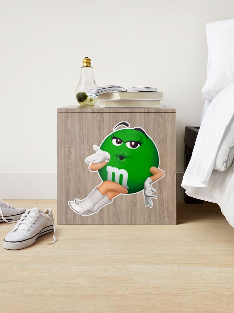 Green M&M character Art Print for Sale by Trasarual