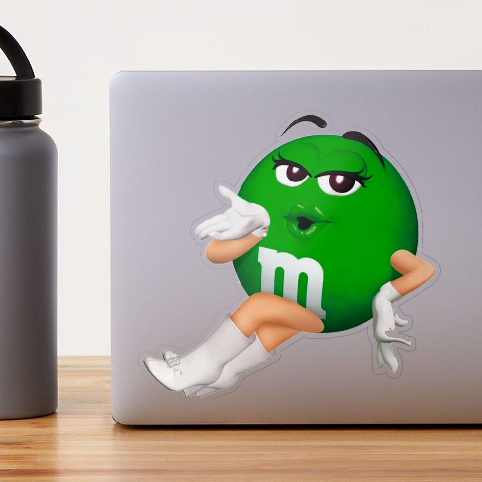 Green Female M&M Decal / Sticker 20