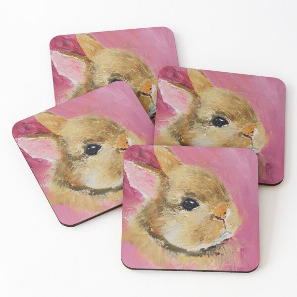 Item preview, Bunny Portrait Oil Painting Print designed and sold by NatalyMak.