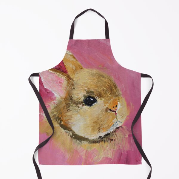 Item preview, Bunny Portrait Oil Painting Print designed and sold by NatalyMak.