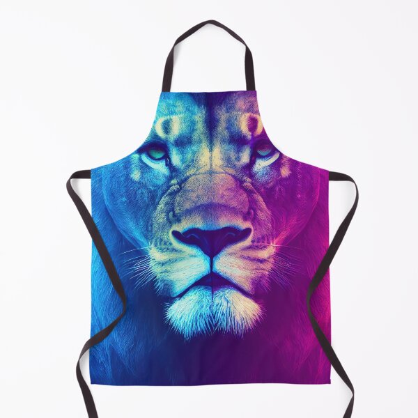 Item preview, León de neón - retrato designed and sold by PixelPack Design.