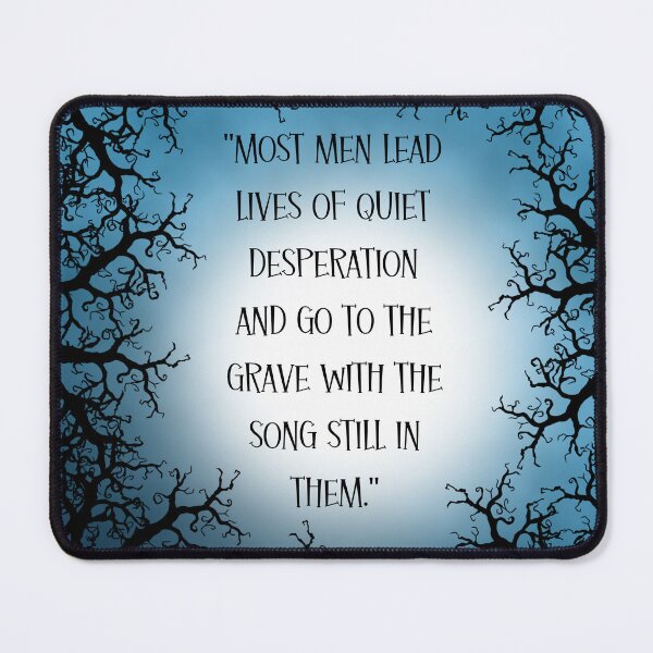 Item preview, Most men lead lives of quiet desperation designed and sold by QuotesAreFun.