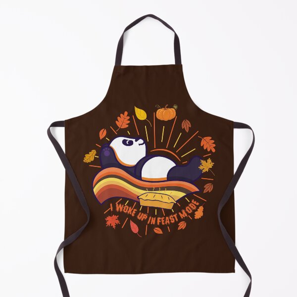 Item preview, Cute and Witty Panda on Fall Color Rainbow Happy Thanksgiving I WOKE UP IN FEAST MODE Turkey Day Matching Family Thanksgiving Day Trendy Autumn themed Design designed and sold by zenturtlemerch.