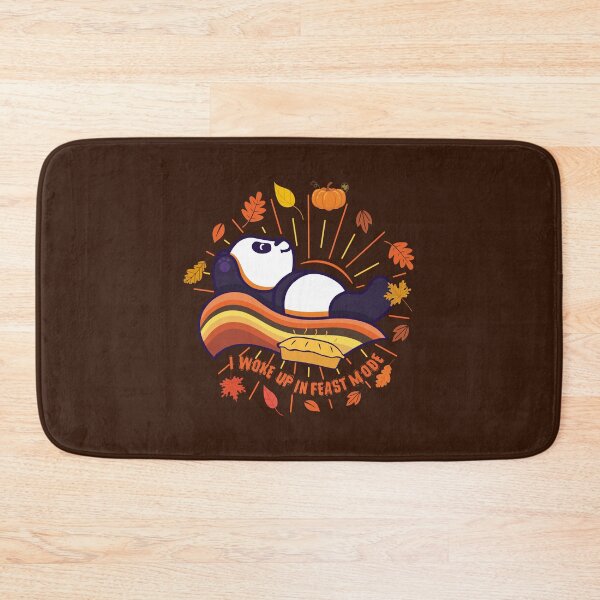 Item preview, Cute and Witty Panda on Fall Color Rainbow Happy Thanksgiving I WOKE UP IN FEAST MODE Turkey Day Matching Family Thanksgiving Day Trendy Autumn themed Design designed and sold by zenturtlemerch.