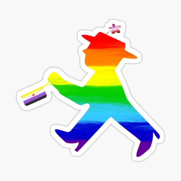 rainbow walker Sticker