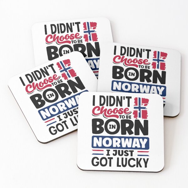 Item preview, Norway Norwegian Norway Flag I Just Got Lucky Funny designed and sold by ShopTheStyle.