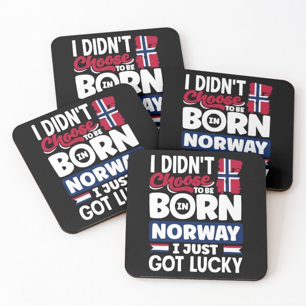 Item preview, Norway Norwegian Norway Flag I Just Got Lucky Funny designed and sold by ShopTheStyle.