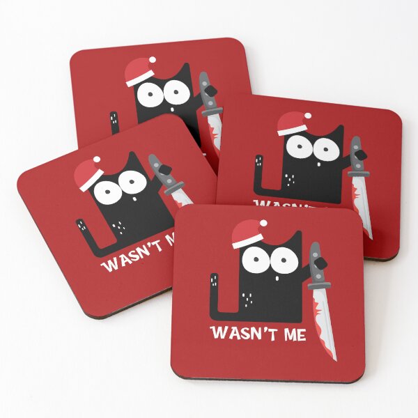 Item preview, Black Evil Cat Saying Funny Christmas  designed and sold by Urosek.