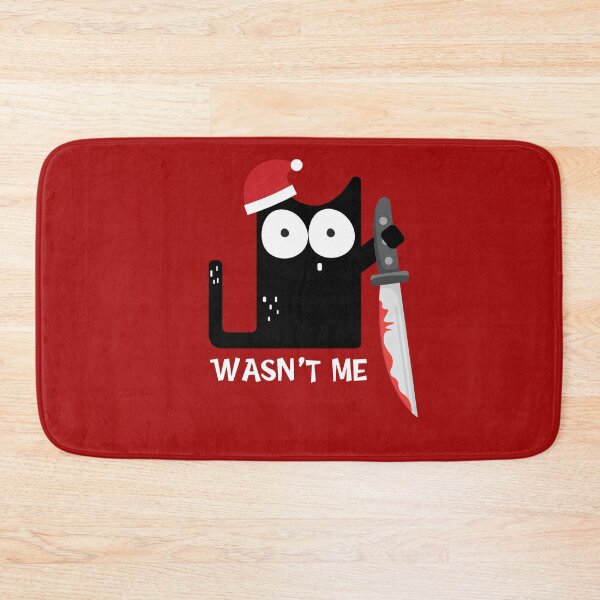 Item preview, Black Evil Cat Saying Funny Christmas  designed and sold by Urosek.