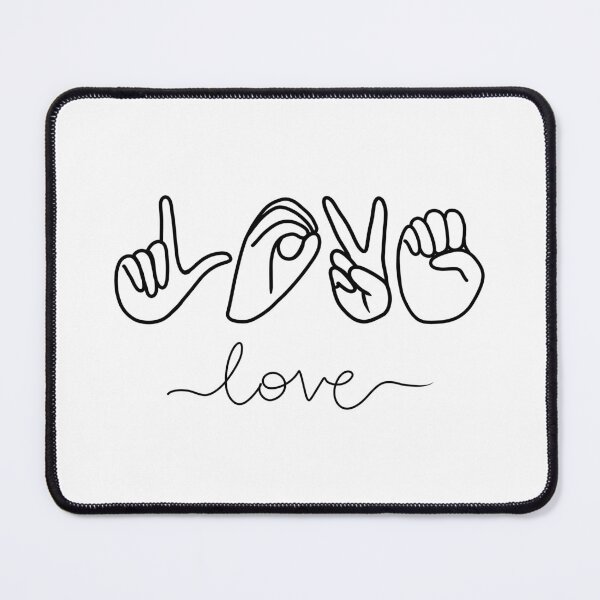 Item preview, ASL Love Finger Spelled designed and sold by CreativeKari.