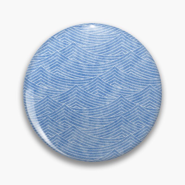 Item preview, Blue Wave Line Pattern designed and sold by Saanis.