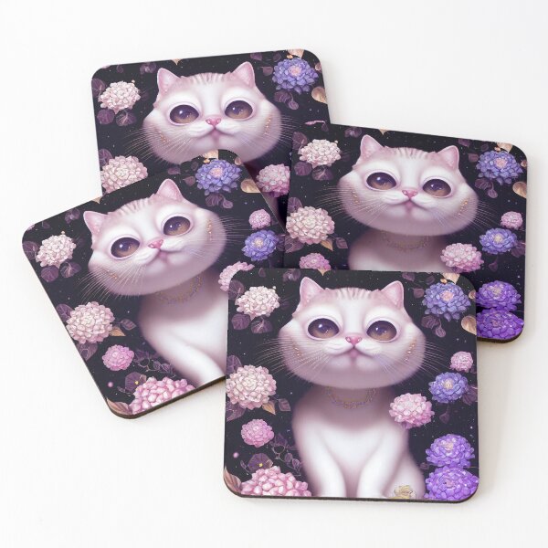 Item preview, Kawaii beautiful little cat designed and sold by ladarkepoque.
