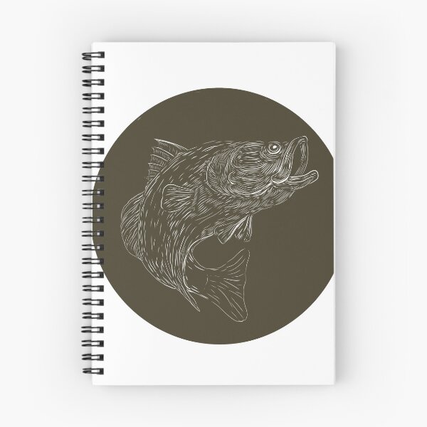 Item preview, Largemouth Bass Scratchboard  designed and sold by patrimonio.
