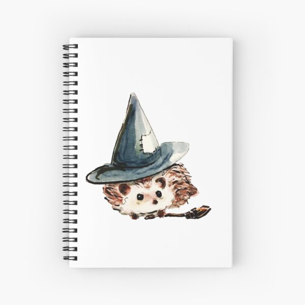 Hedgehog Witch Spiral Notebook