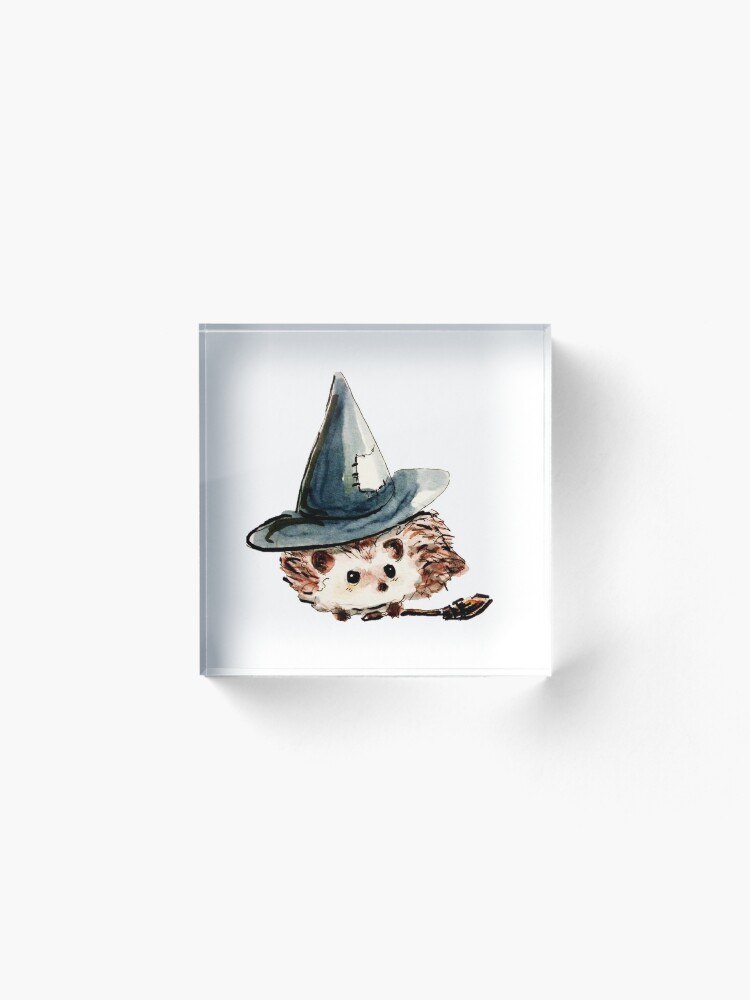 Alternate view of Hedgehog Witch Acrylic Block