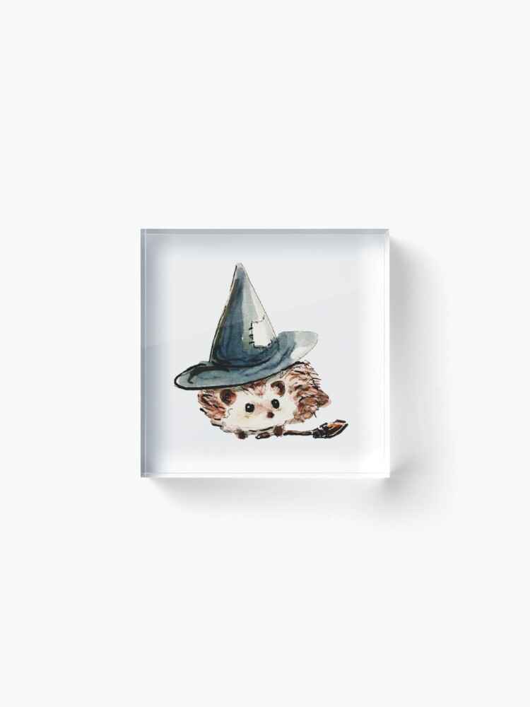 Alternate view of Hedgehog Witch Acrylic Block