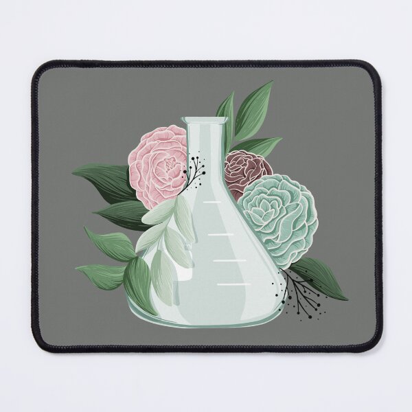 Item preview, Floral Erlenmeyer Flask designed and sold by Lindsey Seymour.