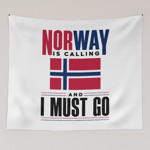 Item preview, Norway Is Calling And I Must Go Norway Norwegian Norway Flag designed and sold by ShopTheStyle.