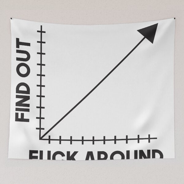 Item preview, Funk Around And Find Out Funny Graph Chart Joke Math designed and sold by Princeps-.
