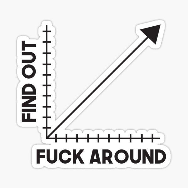 Fuck Around and Find Out Decal Sticker 